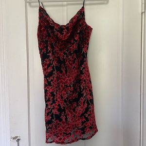 Princess Polly Floral Velvet Mini Dress